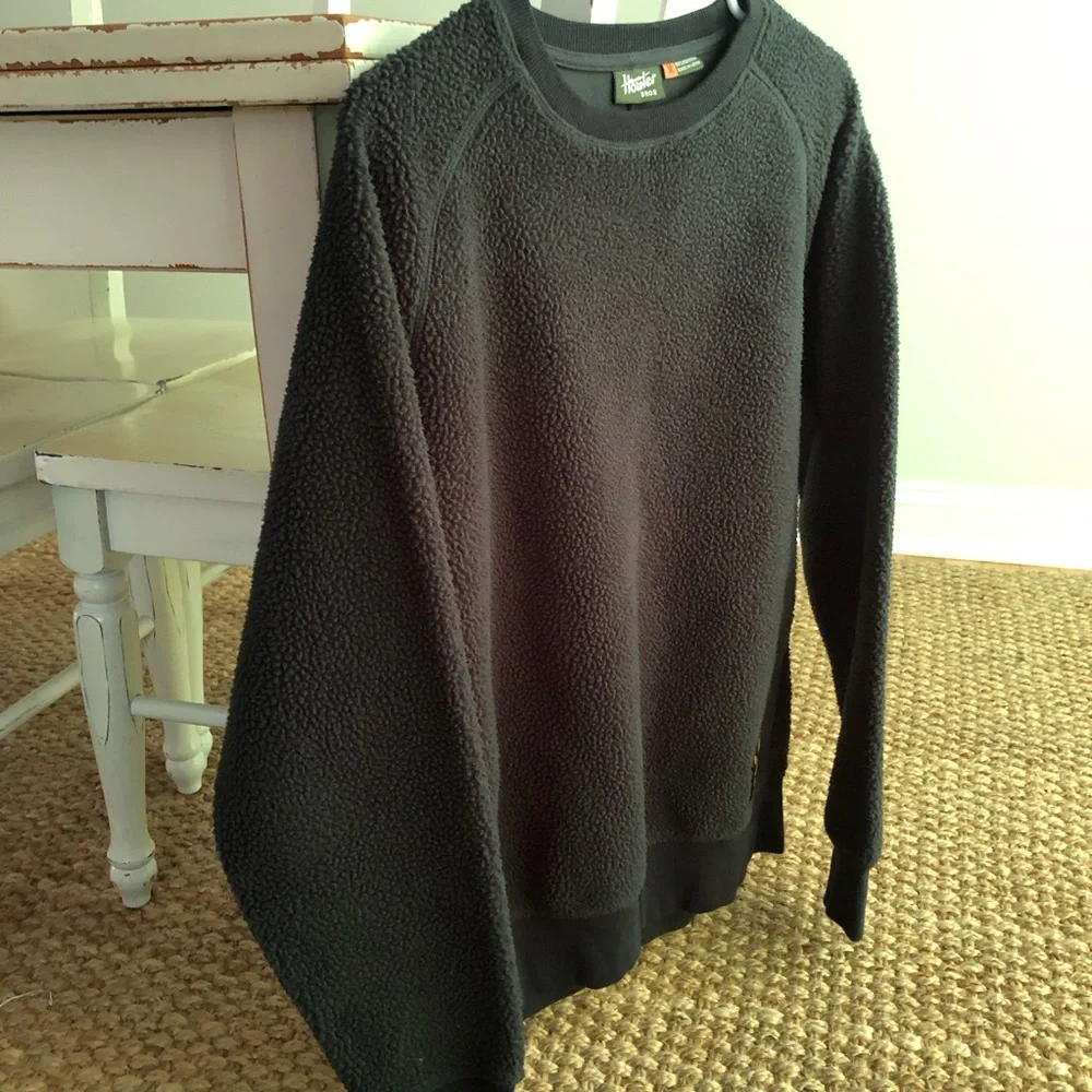 New: Howler Brothers Eleos Fleece Crewneck. Antique Black. Size Medium